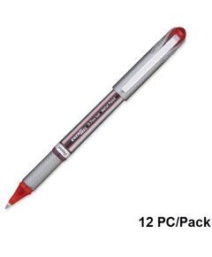 Pen, Pentel, BL27-BH, 0.7mm, Energel, Capped,Red, 12 Pcs/Pack