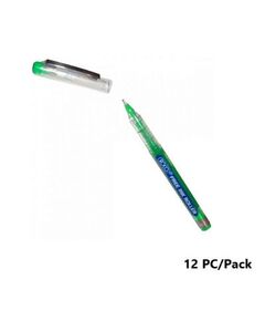 قلم، روكو، قلم حبر سائل، 0.7 مم، بغطاء، اخضر، 12حبة/علبة