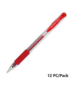 قلم، يوني-بول، قلم حبر جل  (سينغو دي-اكس)، 0.7 مم، بغطاء، احمر، 12حبة/علبة