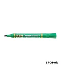 Permant Marker Use To Mark On Most Surfaces , Pentel, N860-D, Maxiflo,Chisel Nip, Green, 12 PC/Pack