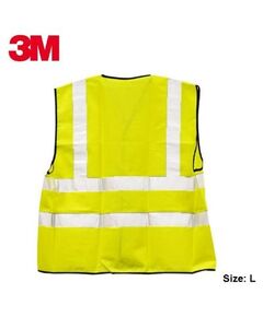 Safety Zone, 3M, Safety Vest, Yellow, Size: L