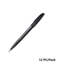Sign And Marking Pen, Pentel, S520-A , 2.0mm, Acrylic Nip, Black,12 PC/PACK
