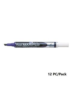 Whiteboard Marker, Pentel, MWL6S-V, Maxiflo,1.5/4.7 mm, Chisel Nip, Violet, 12 Pc/Pack