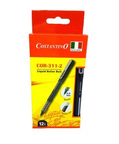 Pen, COSTANTINO, Roller Pen ,0.5 mm, Balck, 12 Pcs/Pack