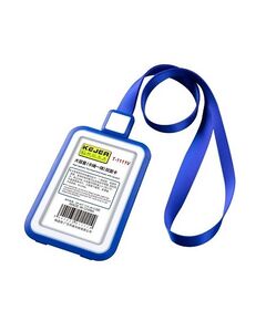 Badges & Holders, KEJEA, Badge Reel ID Card  with Rope T-1111 V, Plastic, 5 Pcs