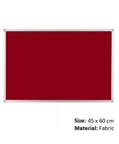 Red Fabric Wall-Mounted Bulletin Board (45x60 cm) - Organize Your Space with Style!