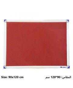 Boards, SIMBA, Bulletin Board, (90x120cm), Fabric, Wall mounted, Red