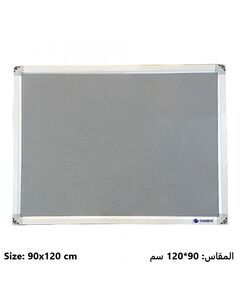 Boards, SIMBA, Bulletin Board, (90x120cm), Fabric, Wall mounted, Gray