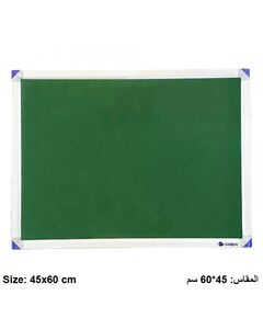 Boards, SIMBA, Bulletin Board, (45x60cm), Fabric, Wall mounted, Green