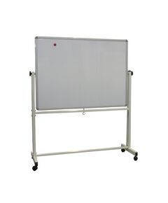 Magnetic Whiteboard, (90x150cm),  with Wheels, White