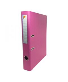 Box File, MINTRA, Lever Arch File, 2-Ring Binder, Plastic, 50mm, A4, Pink