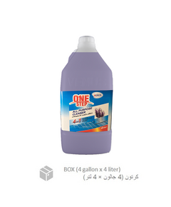 Cleaner, All Purpose Liquid Cleaner 4 in 1 for Floors, Lavender Perfume (4 gallon x 4 liter) BOX