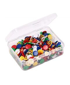 Clips, Thumb tacks, Metal, Assorted Color, 50 PC/Pack