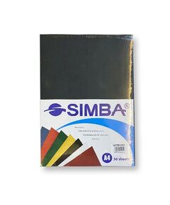 Colored Paper, SIMBA, 200 gsm, A4 (50 sheets), Hummer Paper, Black