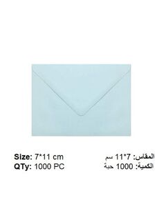 Envelope, Greeting Card Blue Envelopes, 80 GSM, Size: (7 X 11 cm), 1000 PC
