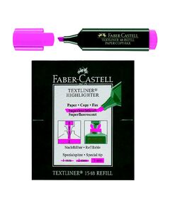 Highlighter Marker, Faber-Castell, 1 - 5 mm, Chisel Tip, Pink, 10 PC/Box