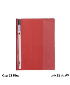 Report Cover SIMBA with Clear Front Report Cover Red 12 PC/Pack