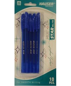 قلم، هاوسر، قلم جاف، ازرق، 10 حبة/ علبة