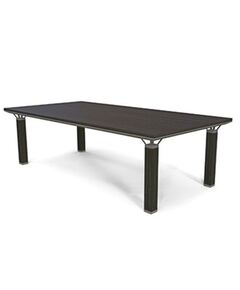 Table, Conference or Meeting Table, Wood, Size: 240W x 120D x 76H CM, Black/Sliver