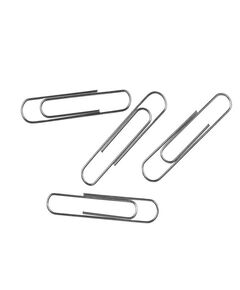 Clips, Paper Clip 236, 50 mm, Nickel Plated, 100 PC/Pack