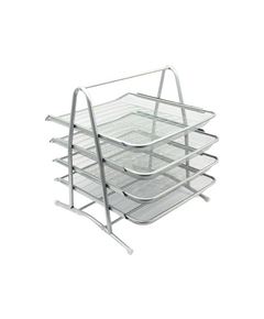Desk Office Tray Steel 4 tries Sliver