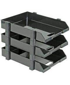 Flexible Stackers 3 Tier Tray  Black Color