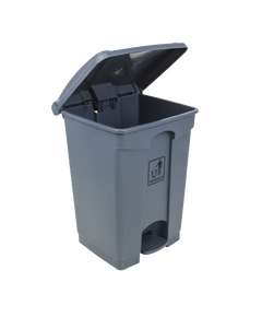 Garbage with Step On Plastic 45 Lt (Gray)