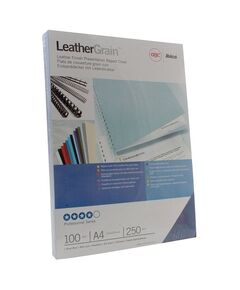 Leather Grain Binding Covers GBC 250gsm Light Blue (Pack of 100 )