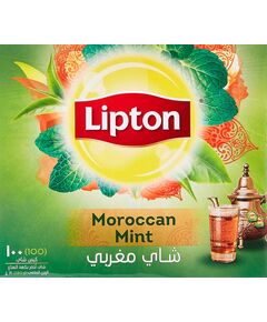ليبتون شاي أخضر مغربي بالنعناع ١٠٠كيس شاي