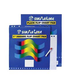 Notepad Flip Chart 90 gm Paper Plain, Size: A1 (58.5 x 81 cm), 25 Sheets/Pad (box 12bads)