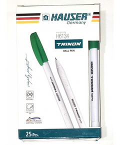 Pen, HAUSER, Ball Pen, 0.7mm, Green, 25 PC/Pack