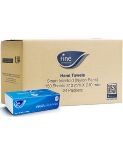 Premium Interfold Hand Towels FINE (150 Sheets x 24 Packets)