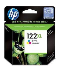 HP 122XL High Yield  Tri-color Original Ink Cartridge (CH564HE)