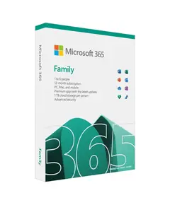 مايكروسوفت 365 عائلي/مجموعة (اشتراك لمدة 12 شهرًا)