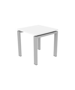 Coffee EBTIKAR  Table - White Top Metal Legs Grey 45cm.