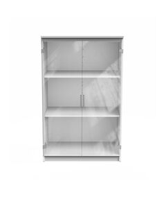 Cabinet EBTIKAR White 2 Clear Glass Doors 125cm H.