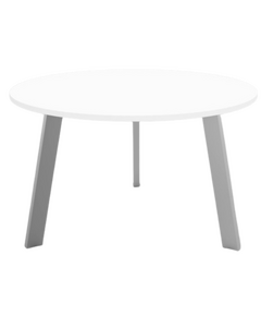 طاولة إبتكار دائرية للإجتماعات - أبيض  120 سم
