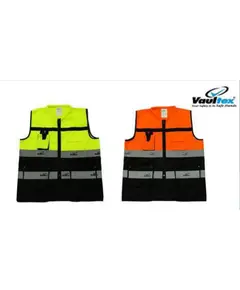 Safety zoon, Reflective Fabric Vest Half Sleeve - VAULTEX Yellow 180 GSM,