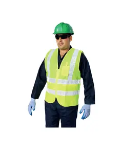 Safety zoon, Reflective Fabric Vest - VAULTEX Yellow 135 GSM