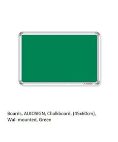 Green Wall-Mounted Chalkboard (45x60cm) - Classic Writing Surface for Home or Office