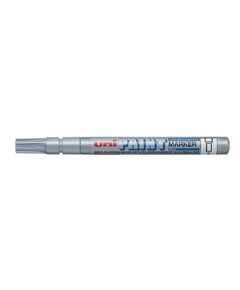 Paint Marker, Uni-Ball, PX-21, Round Tip, 0.8-1.2 mm, Silver