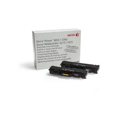 XEROX 106R02782 Black Laser Toner (Dual Pack)