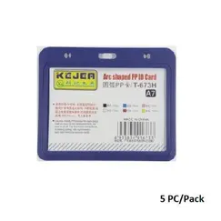 KEJEA PP ID Card Holders - T-673H (Blue, 5 PC/Pack)
