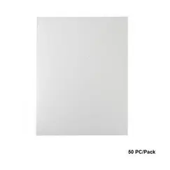 Binding Cover,A4  ROCO, PVC , 500 Microns , Plastic, White, 50 PC/Pack