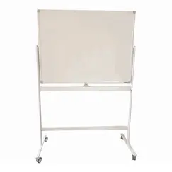 Boards, SIMBA, Magnetic Whiteboard, (90x120cm), Two Sides, with Wheels, White