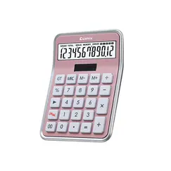 Calculator, COMIX, C-8S, 12 digits, Pink, Office