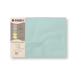ورق ملون،سمبا، 80 جم، أ3 (250 ورقة)، الوان باستيل فاتحة، ازرق فاتح