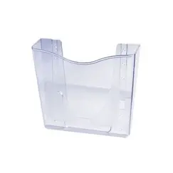 ادوات تنظيم المكتب، كيجا، حامل عرض صورة يثبت على الجدار، A4، بلاستيك، شفاف