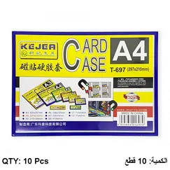 Desk Organizer, KEJEA, Display Magnet Card Case K-697, A4 (297*210mm), Plastic, 10 Pcs