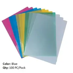 Documents Covers, MAS, Sheet Protector, 120 Micron (Light), A4, Blue Transparent, 100 PC/Pack